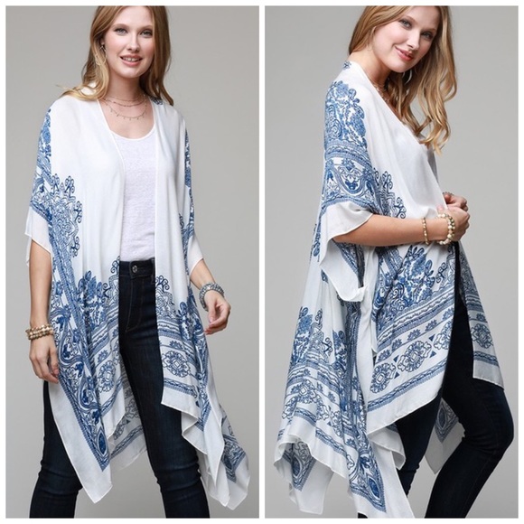 LAST 1 Gorgeous Padme Intricate Print Kimono Cardi - Picture 4 of 6